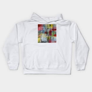 Red and Blue Grid Kids Hoodie